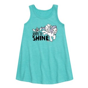 Girls' - My Little Pony - Born To Shine Graphic Sleeveless Aline Dress - 1 of 3