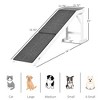 SKYONE 49" Pet Ramp for Dogs & Cats - Non-Slip Carpet Surface, Pine Wood, White/Gray, Supports Up - 4 of 4