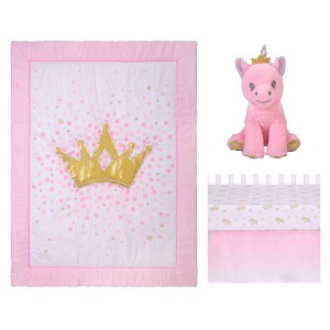 Sammy & Lou Tiara Princess Baby Nursery Crib Bedding Set - 4pc - 1 of 4