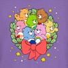 Juniors Womens Care Bears Christmas Wreath Bears T-Shirt - 2 of 4