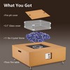 36 Inch Patio Propane Fire Pit Table with Wind Guard,50000BTU,Rain Cover - 4 of 4