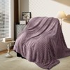 White Warm Blanket with Breathable and Soft for Couch and Bed - 4 of 4