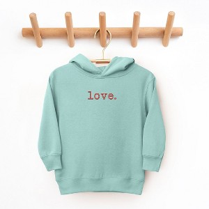 The Juniper Shop Embroidered Love Typewriter Toddler Graphic Hoodie - 1 of 3