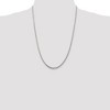 Black Bow Jewelry 2.75mm Sterling Silver, Diamond Cut Rope Chain Necklace - 2 of 4