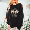 S.W.Smiley Where Friends and Flowers Flourish - Women's Lightweight Garment Dyed Sweatshirt - 3 of 4