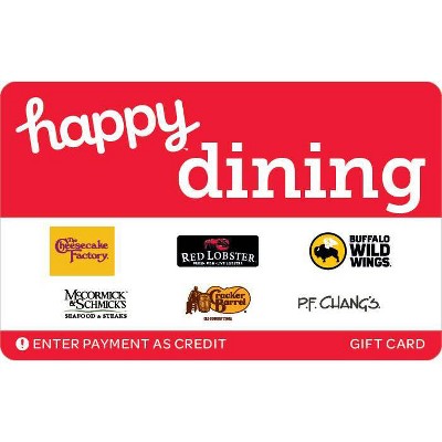 Happy Dining Gift Card $25 (Mail Delivery)