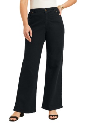 Roaman's Women's Plus Size Wide-leg Ultimate Ponte Pant, 20 W