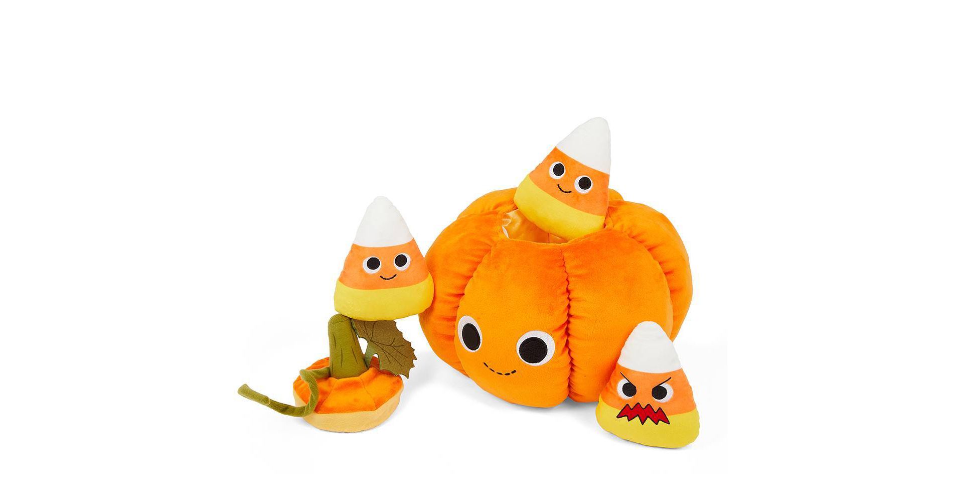 Yummy World - 11" Medium Interactive Plush Jack O Lantern