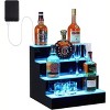 LED Juice Bottle Display Shelf with Remote & App Control, Single-Layer Acrylic Bar Shelf with Multicolor Lighting - 3 of 4