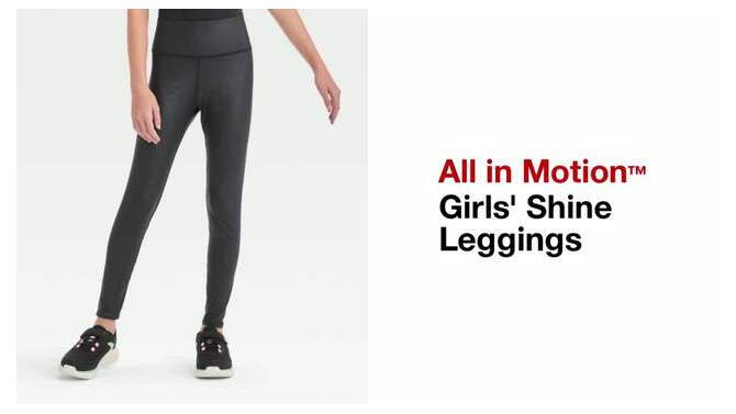 Girls' Shine Leggings - All In Motion™, 2 of 5, play video