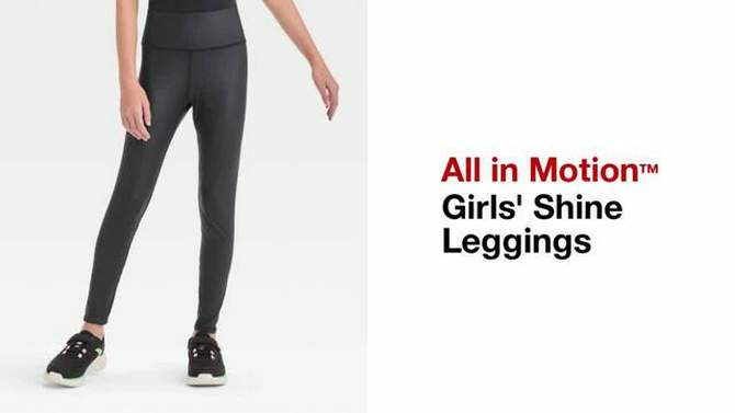 Girls' Shine Leggings - All In Motion™, 2 of 5, play video