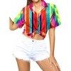 HAPPY BAY Women's Button Down Blouses Short Sleeve Vacation Tops Casual Summer Hawaiian Beach Holidays Outdoor Funky Shirt for Womens - 2 of 4