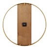 Kate and Laurel Ladd Round Metal Wall Clock, 24" Diameter, Walnut Brown and Gold - 4 of 4