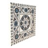 29" x 29" Suzani Print on Planked Wood Wall Sign Panel Blue - Gallery 57: Modern Art for Home, Office Decor - 4 of 4