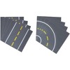 Strictly Briks Building Blocks Road Plates 10x10", 8 Pack Kids Brick Baseplates Compatible with All Major Brands, 4 Straight & 4 Curved - 4 of 4