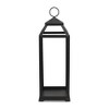 Cheung's Novara Tapered Square Top Metal Lantern - Black - 3 of 4