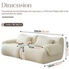 Swtroom Modular Sectional Sofa 79" Sectional Couches 2 Seater Chenille Couch Beige - 2 of 4