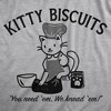 Womens Kitty Biscuits T Shirt Funny Cute Baking Kitten Tee For Ladies - Crazy Dog Women's T Shirt - 2 of 4