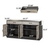 64 inches Large TV Stand, Entertainment Center with Storage Cabinets, TV Console Table, Greyish - 2 of 4