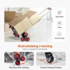 VEVOR Stair Climbing Cart, 260 lbs Capacity Stair Climber Hand Truck and Dolly, Heavy-Duty Folding Trolley Cart with Telescoping Handle, Silver - 3 of 4