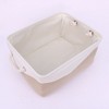 Unique Bargains Fabric Collapsible Storage Organizer Basket with Handles - 3 of 4