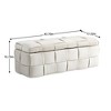 NicBex Modern 43.7" Velvet Storage Bench with Wood Frame for Bedroom and Entryway - 2 of 4
