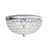 Set of 2 13" Elipse Crystal Flush Mount Ceiling Lights - Elegant Designs - 3 of 4