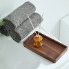 BRINJOY 5 x 8.97 x 1 in, Acacia Wood Tray Organizer, Walnut - 3 of 4