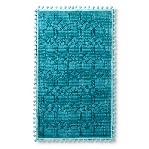 teal bath mat asda