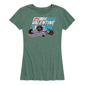 Women's - Hot Wheels - Valentine's Epic Short Sleeve Graphic T-Shirt - 1 of 4