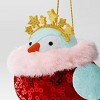Christmas Fabric Festive Party Featherly Friends with Tiara Ornament - Wondershop™ - 3 of 3