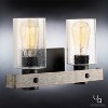 Urban Ambiance Luxury Modern Farmhouse Bath Fixture,  8-1/2"H x 15-1/2"W,  Charcoal Finish, UHP2482 - 3 of 4