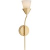 Progress Lighting Pinellas 1-Light Wall Sconce, Soft Gold, Opal Glass Shade - 2 of 4