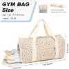 Generic Duffle Bag for Gym Sports Women Girls Workout Travel Bag Weekender with Shoe Compartment - 3 of 4
