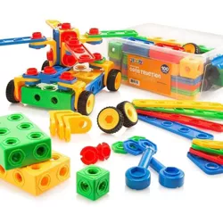 Play22usa Building Blocks 104 Piece Set, STEM Educational Fun Toy Set