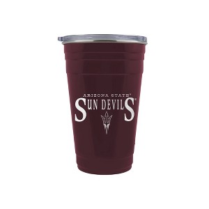NCAA Arizona State Sun Devils Tailgater Tumbler - 22oz: Stainless Steel, Acrylic Lid - 1 of 2