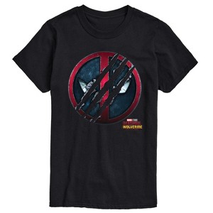 Men's - Marvel - Deadpool & Wolverine Scratch Logo Short Sleeve Graphic T-Shirt - 1 of 4