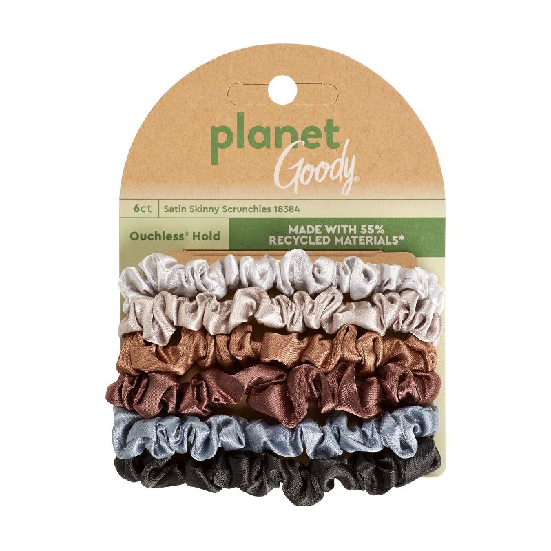 Planet Goody Thin Hair Scrunchies - 6ct, 1 of 8