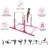 Costway Horizontal Train Bar W/ 4'x8'x2'' Gymnastics Mat Folding Panel Fitness Exercise Blue\Pink\Purple - 3 of 4