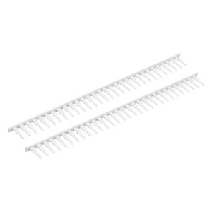 Unique Bargains Home DIY Miniature Garden Ornament Decorative Picket Fence White 2 Pcs - 1 of 4