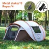 4-6 Persons White + Brown Pop-Up Boat Tent, our tent will bring you a pleasant camping experience. - 2 of 4