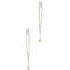 SHINE by Sterling Forever Rorie Heart Threader Hoops - 3 of 3