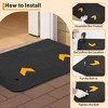 Threshold Ramp, Rubber Ramp - 3.5 Inch Raised Cuttable Door Ramp, 2500 Lb Capacity Non-Slip Portable Wheelchair Ramp - 2 of 4