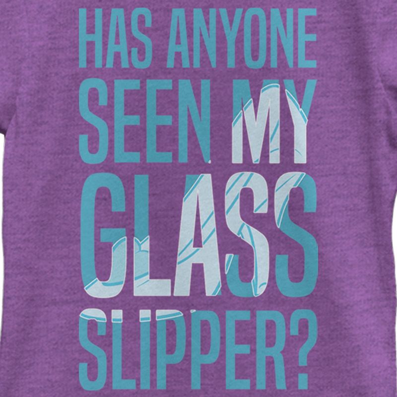 Girl's Cinderella Glass Slipper T-Shirt, 2 of 5