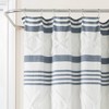 72"x72" Urban Diamond Striped Woven Tufted Eco Friendly Recycled Cotton Shower Curtain - Lush Décor - image 2 of 4