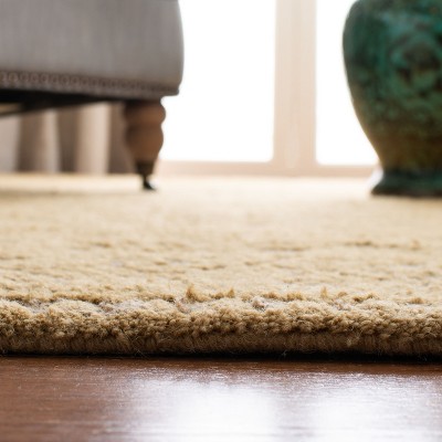 Ivory Hand-Tufted Wool Rectangular Area Rug