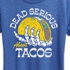 Women's - Instant Message - Dead Serious About Tacos Short Sleeve Graphic T-Shirt - 2 of 4