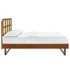 Modway Sidney Cane and Wood Full Platform Bed With Angular Legs - 3 of 4