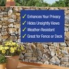 Collections Etc Realistic Faux Stone Privacy Fence Cover NO SIZE Brown - 3 of 4