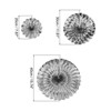 Unique Bargains Pattern Decoration Hanging Paper Fans Party Set 6 Pcs - 2 of 4